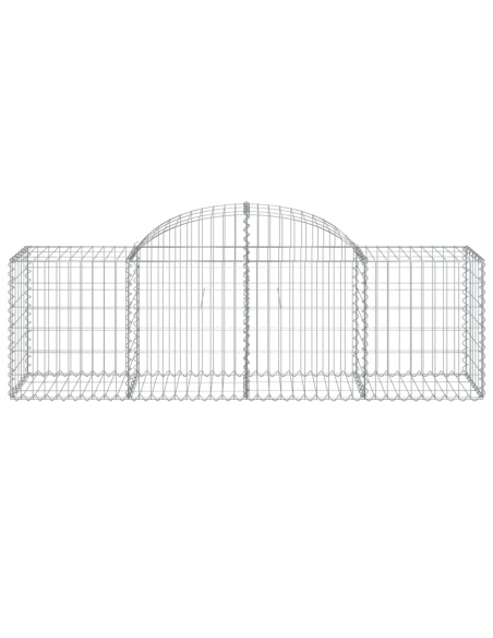 Дъговидна габионна кошница 200x50x60/80 см поцинковано желязо