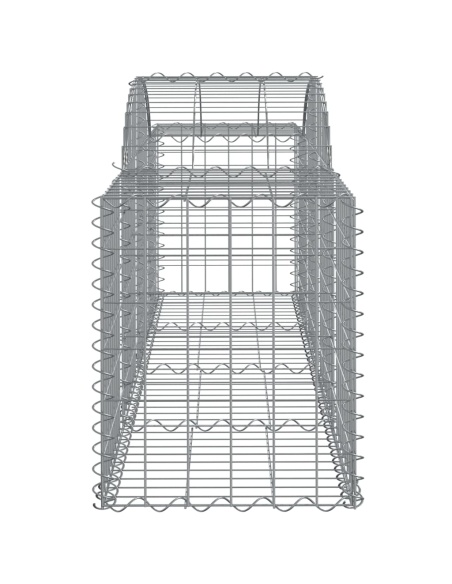 Дъговидна габионна кошница 200x50x60/80 см поцинковано желязо