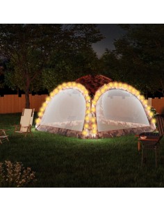 Парти шатра с LED и 4 стени, 3,6x3,6x2,3 м, камуфлаж