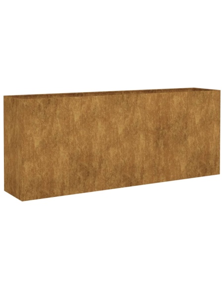 Градинска повдигната леха 200x40x80 см кортенова стомана