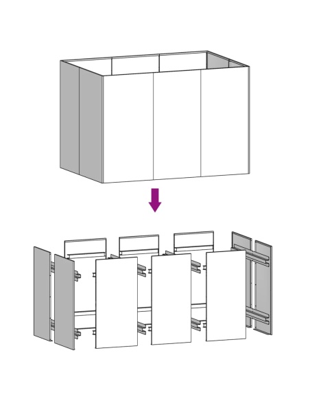 Градинска повдигната леха 120x80x80 см кортенова стомана