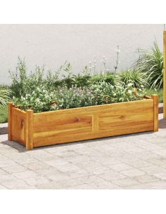 Градинска повдигната леха, акациево дърво, 100x30x25 см