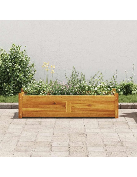 Градинска повдигната леха, акациево дърво, 100x30x25 см