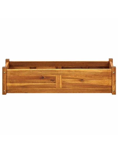 Градинска повдигната леха, акациево дърво, 100x30x25 см