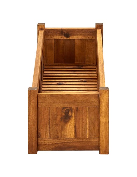 Градинска повдигната леха, акациево дърво, 100x30x25 см