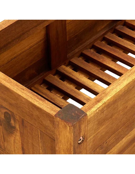Градинска повдигната леха, акациево дърво, 100x30x25 см
