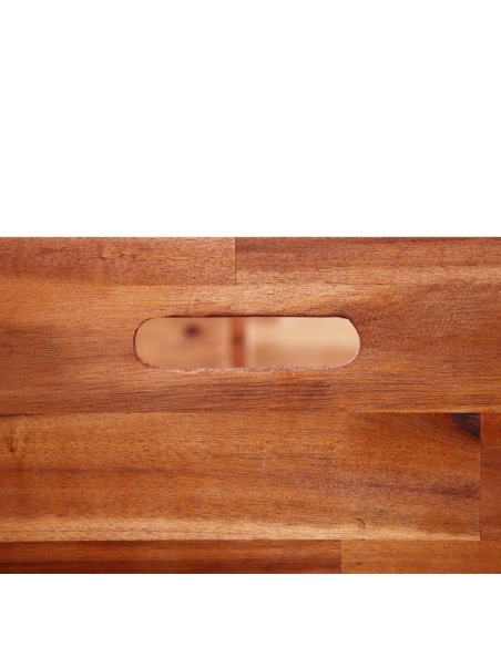 Градинска повдигната леха, акациево дърво, 200x50x50 см