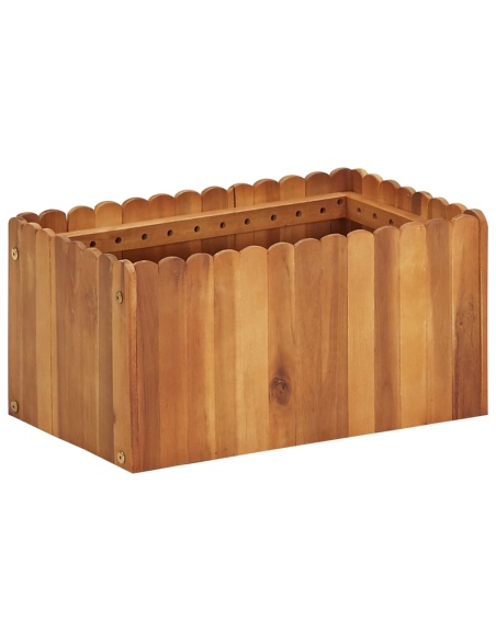 Градинска повдигната леха, 50x30x25 см, акациево дърво масив
