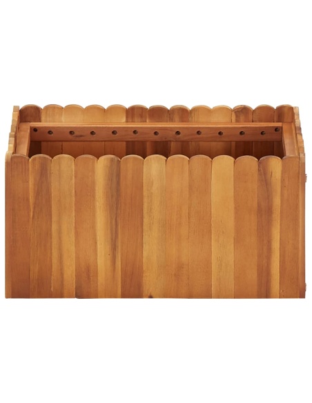 Градинска повдигната леха, 50x30x25 см, акациево дърво масив