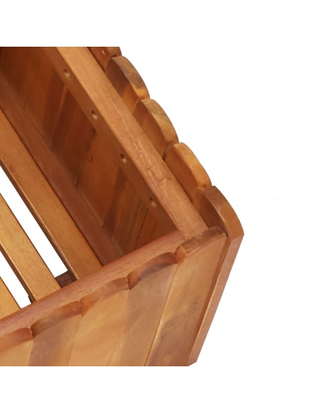 Градинска повдигната леха, 50x30x25 см, акациево дърво масив