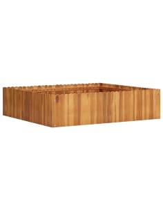 Градинска повдигната леха, 100x100x25 см, акациево дърво масив
