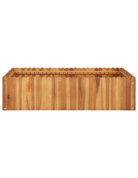 Градинска повдигната леха, 100x100x25 см, акациево дърво масив