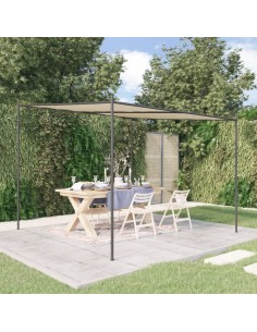 Шатра, бежова, 3x3 м, 180 г/м², плат и стомана