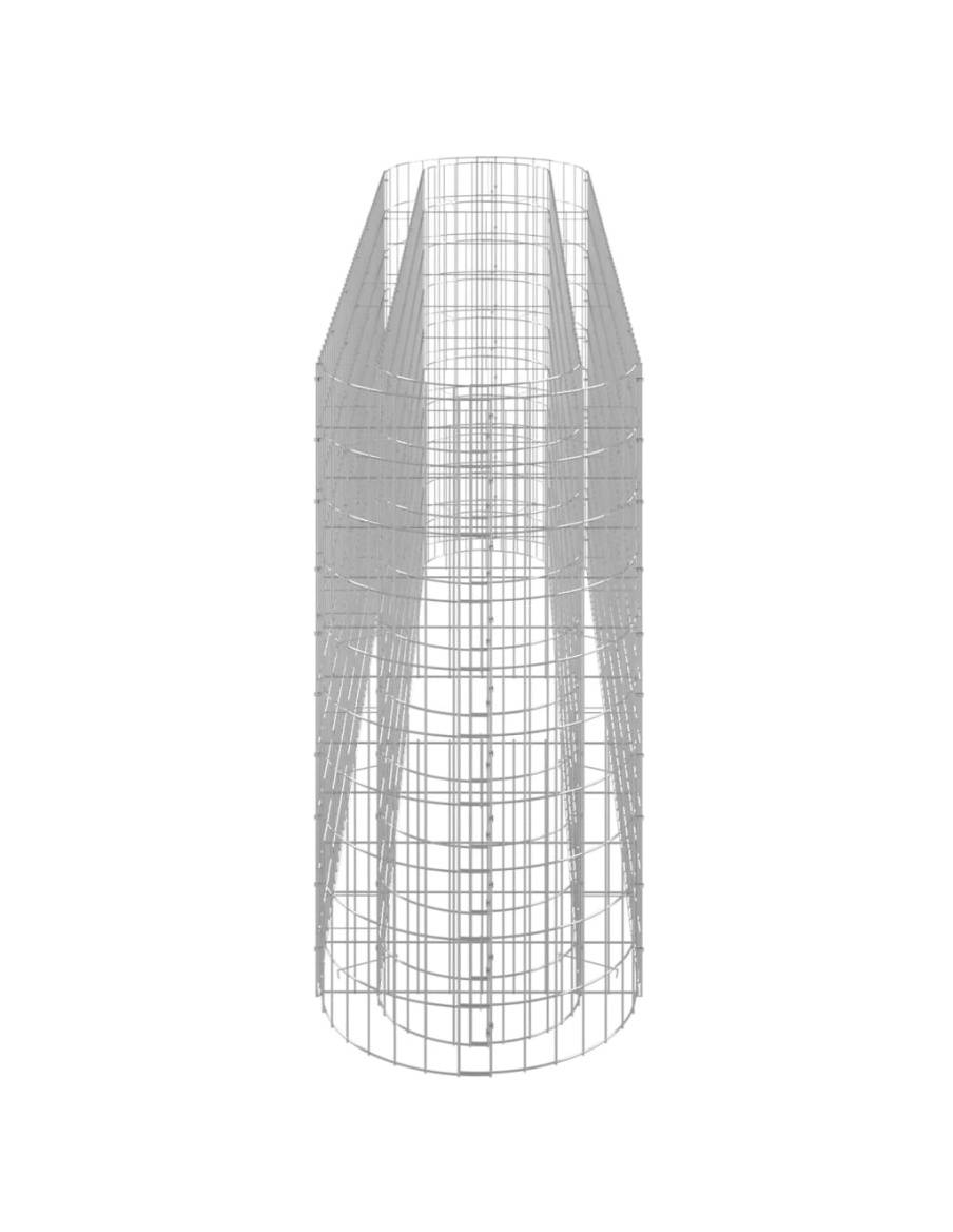 Габион повдигната леха, поцинковано желязо, 260x50x100 cм