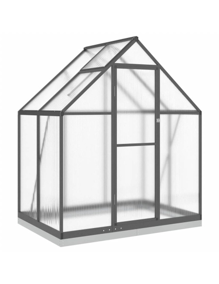 Оранжерия с основа рамка антрацит 169x114x202 см алуминий