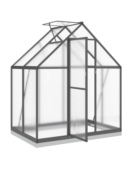 Оранжерия с основа рамка антрацит 169x114x202 см алуминий