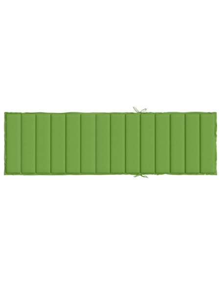 Шалте за шезлонг, меланж зелено, 200x50x4 см, плат