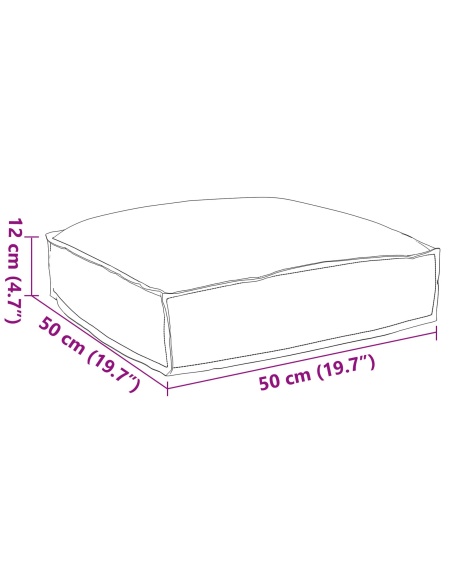 Възглавница за палети в кралско синьо 50x50x12 см от оксфордска тъкан