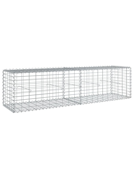 Габионна кошница с покритие, 200x50x50 см, поцинковано желязо