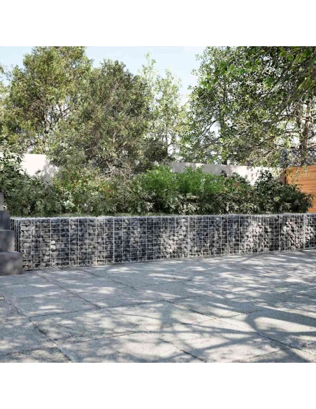 Габионна кошница с покритие, 700x50x50 см, поцинковано желязо