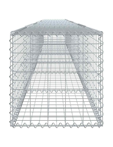 Габионна кошница с покритие, 700x50x50 см, поцинковано желязо
