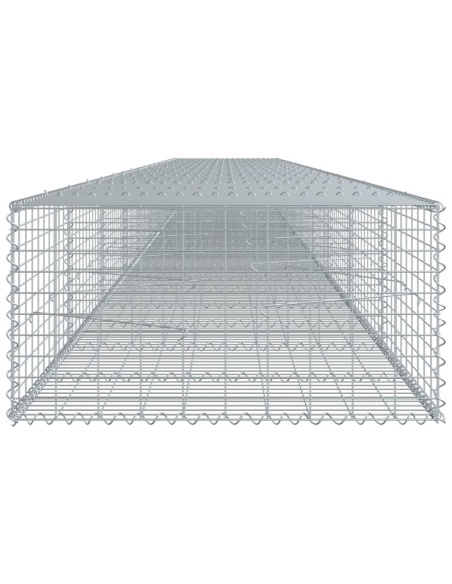 Габионна кошница с покритие, 900x100x50 см, поцинковано желязо