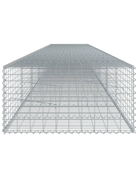 Габионна кошница с покритие, 700x100x50 см, поцинковано желязо