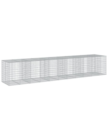 Габионна кошница с покритие, 550x100x100 см, поцинковано желязо