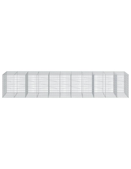 Габионна кошница с покритие, 550x100x100 см, поцинковано желязо
