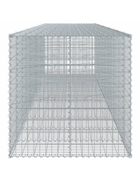 Габионна кошница с покритие, 550x100x100 см, поцинковано желязо