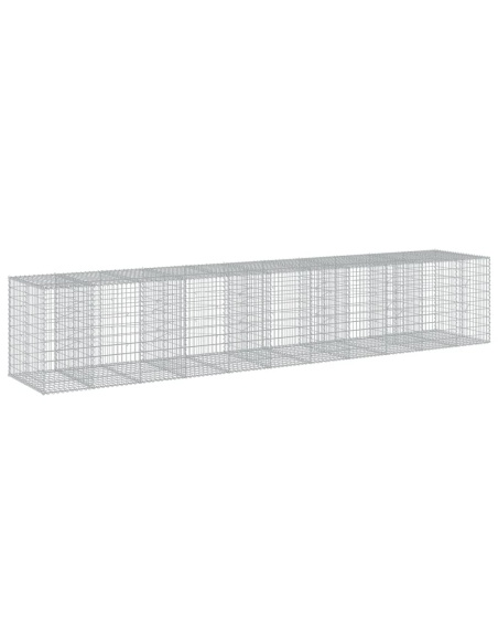 Габионна кошница с покритие, 550x100x100 см, поцинковано желязо