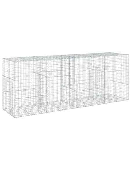 Габионна кошница с покритие, 400x100x150 см, поцинковано желязо