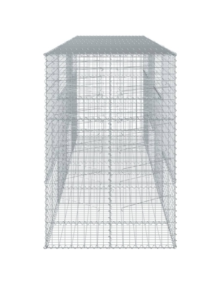 Габионна кошница с покритие, 400x100x150 см, поцинковано желязо