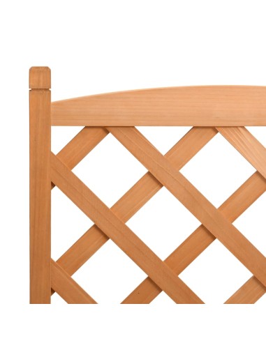 Кашпа с пергола, кафяво, масивна ела