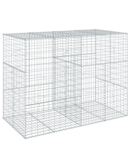 Габионна кошница с покритие, 200x100x150 см, поцинковано желязо