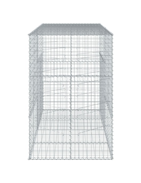 Габионна кошница с покритие, 200x100x150 см, поцинковано желязо