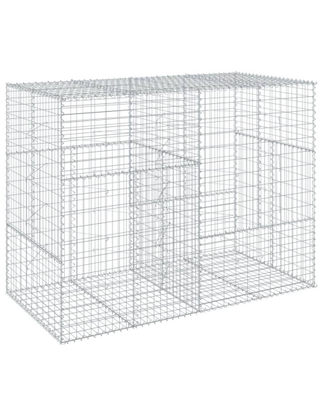 Габионна кошница с покритие, 200x100x150 см, поцинковано желязо