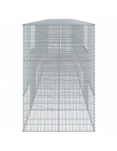 Габионна кошница с покритие, 900x100x150 см, поцинковано желязо