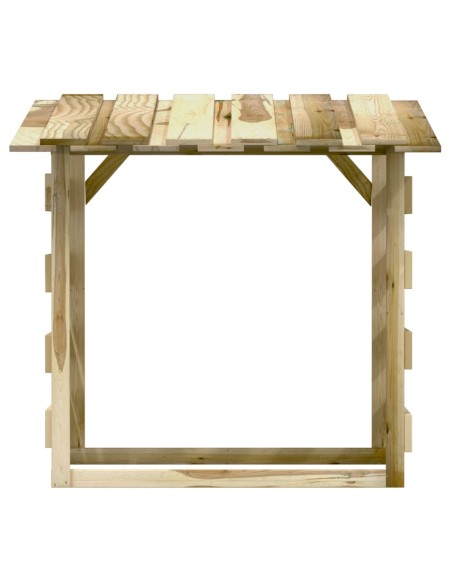 Пергола с покрив, 100x90x100 см, импрегнирано борово дърво