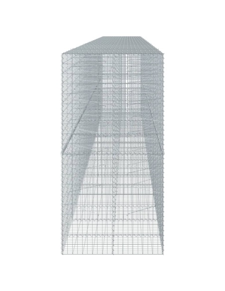 Габионна кошница с покритие, 950x100x200 см, поцинковано желязо
