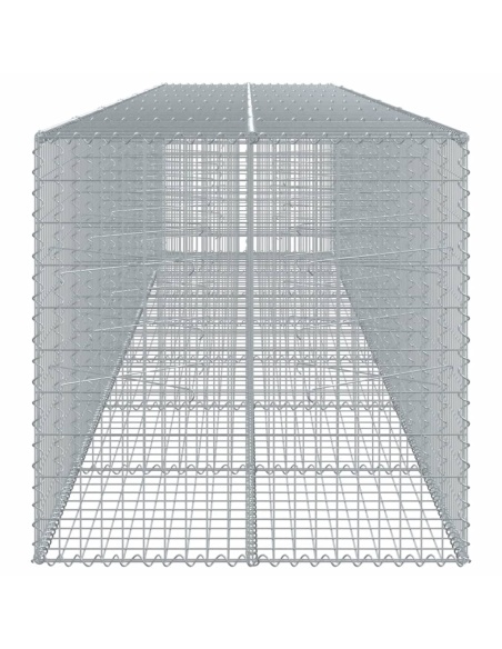 Габионна кошница с покритие, 700x100x100 см, поцинковано желязо