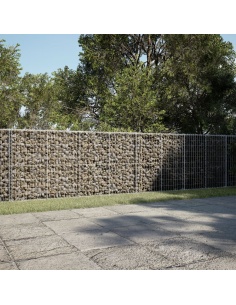 Габионна кошница с покритие, 600x100x100 см, поцинковано желязо