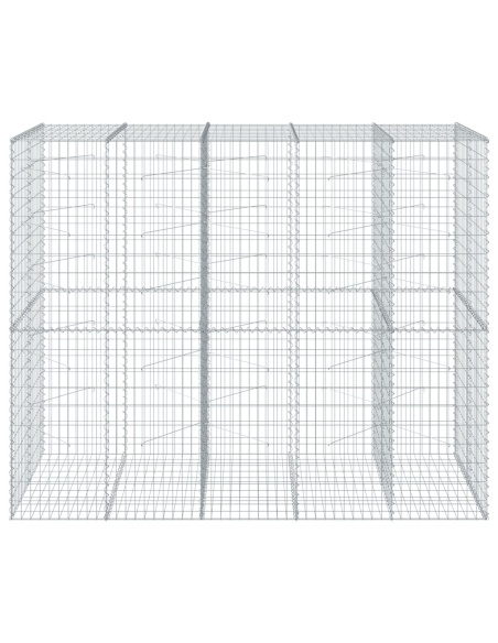 Габионна кошница с покритие, 250x100x200 см, поцинковано желязо