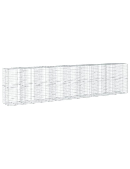 Габионна кошница с покритие, 850x100x200 см, поцинковано желязо