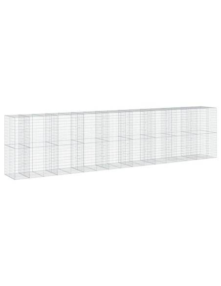Габионна кошница с покритие, 850x100x200 см, поцинковано желязо
