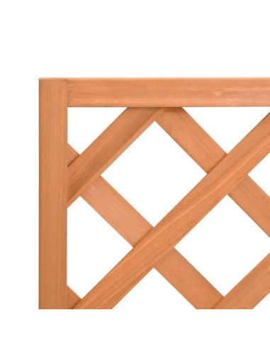 Кашпа с пергола, кафяво, масивна ела