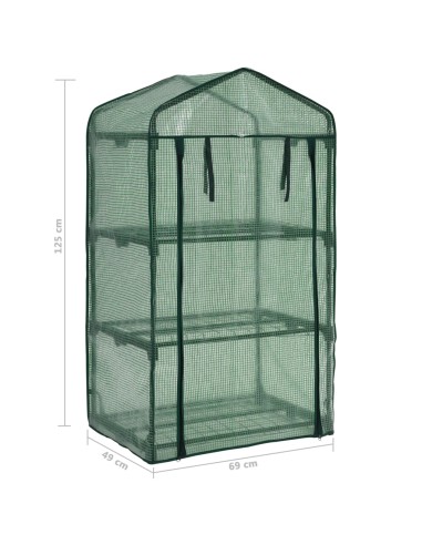 3-етажна мини оранжерия, 69x49x125 см - VL46917 ➤ на топ цена ➤ pagagal.com