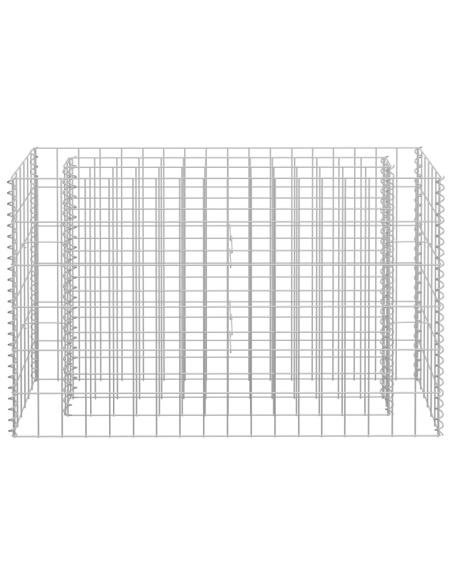 Габион повдигната леха, поцинкована стомана, 90x30x60 см