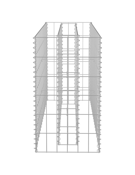 Габион повдигната леха, поцинкована стомана, 90x30x60 см
