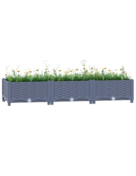 Повдигната леха, 120x40x23 см, полипропилен